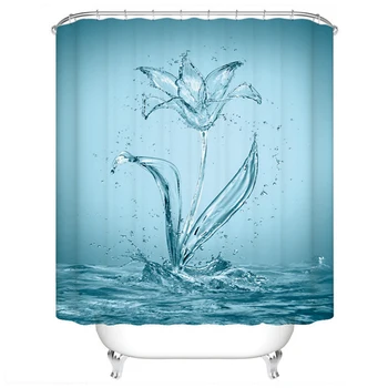 

Ocean Shower CurtainWaterproof Polyester Digital Printing Shower Curtain Thickened Non-toxic Mildew Shower Curtain D40