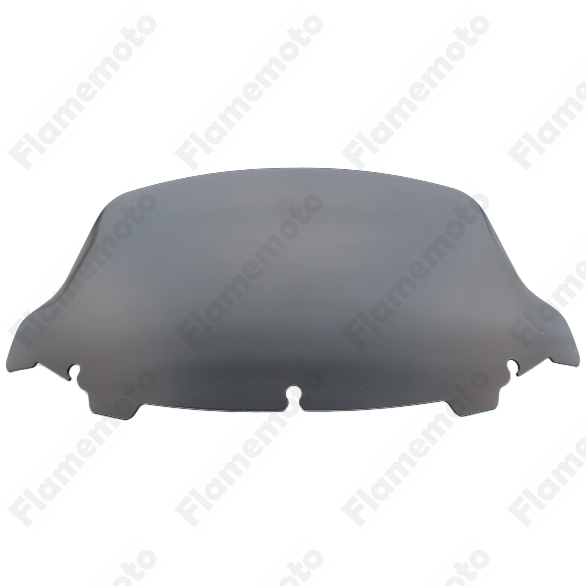 

10" Wave Motorcycle Windshield PVC Wind Deflector Windscreen for Harley Touring Street Glide Electra Tri Glide FLHT 2014-2016