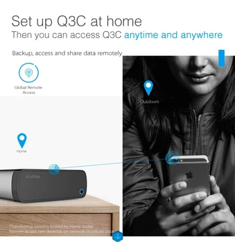 

Smart airdisk Remote access Network Enclosure Build your Own NAS Storage and DIY Personal Cloud (Non include the disk)