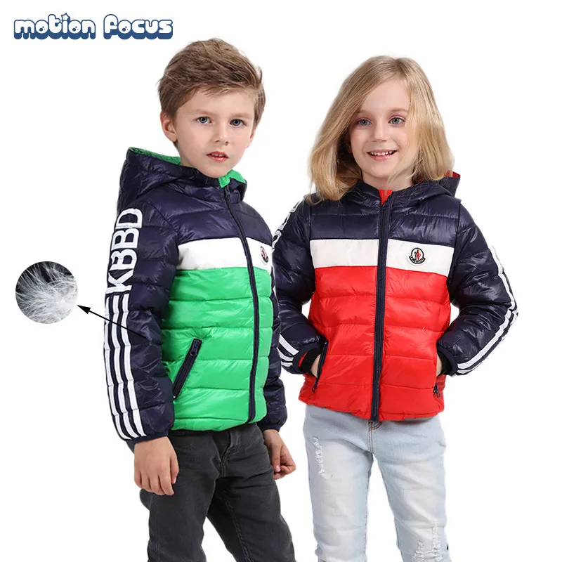 

New Fashion Unisex Kid Boys Girls Puffer Jacket Winter Quilted Hoodie Zip Up Down Coats Children Clothes