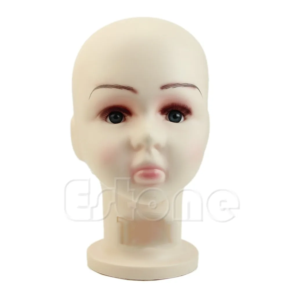 

Hot 1PC Children Mannequins Manikin Head Wig Hats Mould Show Stand Model Display Medium Size
