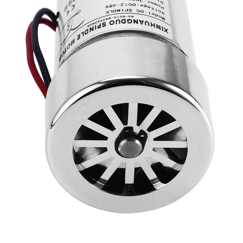 300 Вт DC12-48V мотор шпинделя 0.3kw ЧПУ шпинделя маршрутизатор мотор шпинделя, воздушно-охлаждающий высокоскоростной двигатель