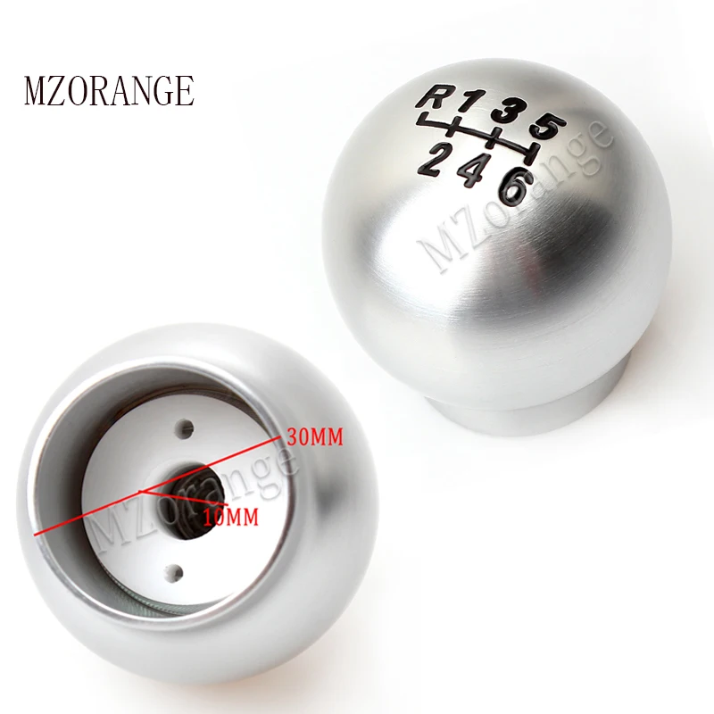 

MZORANGE 6 Speed Gear Shift Knob New Alumium Sport Racing Manual Transmission Gear Shift Knob For Ford Focus ST For Fiesta ST