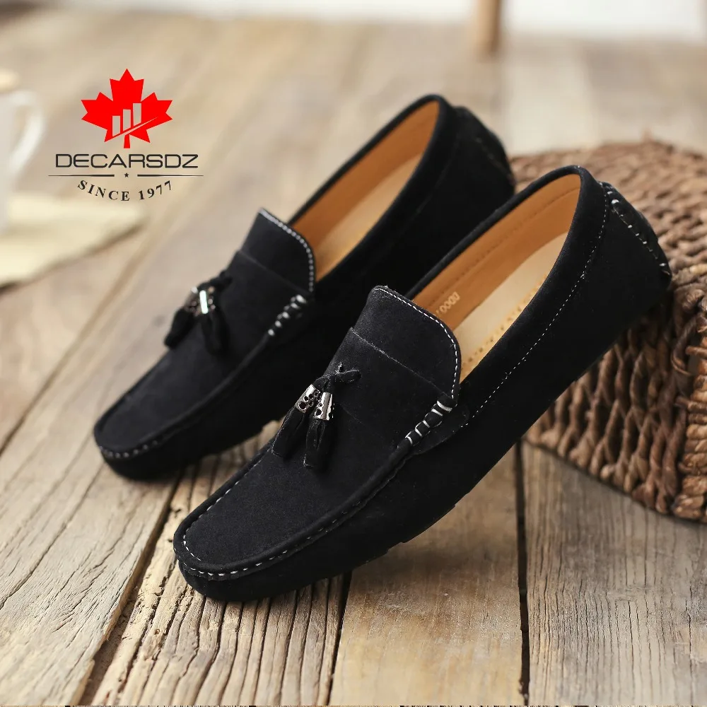 casual suede loafers
