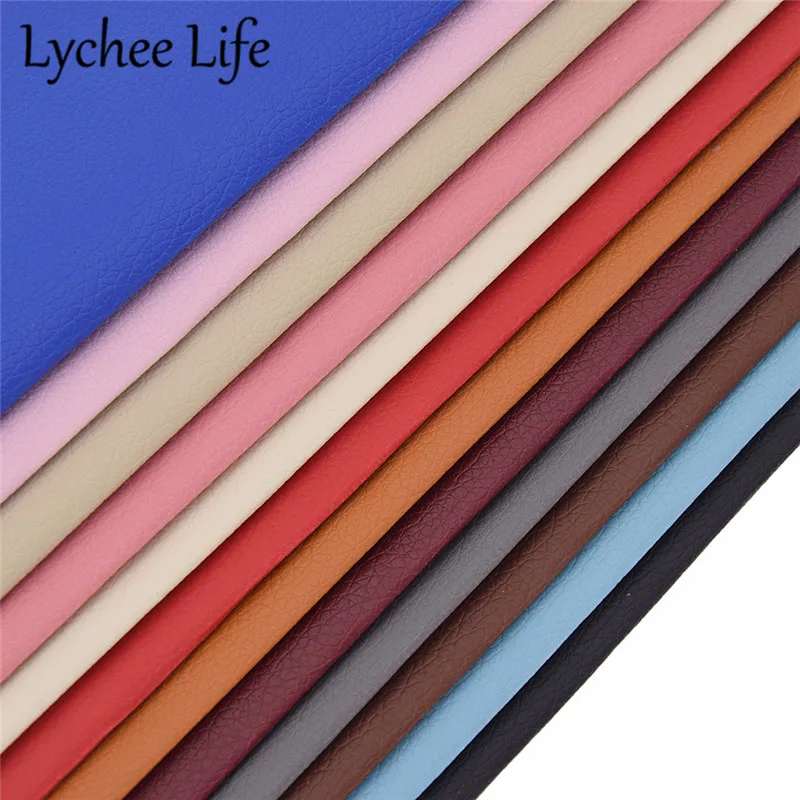 Lychee Life A4 кожаные патч-наклейки ткань красочные 29x21 см PU Ткань DIY домашнее шитье, ремонт аксессуары для одежды