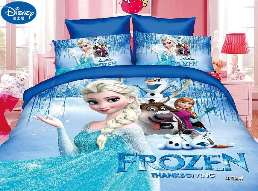 Us 31 48 25 Off 3pcs Cotton Children Bedding Set Girl Bed Set Frozen Anna Elsa Girl Bed Set Dorm Room Bedding Bag Pillowcase Sheet In Bedding Sets