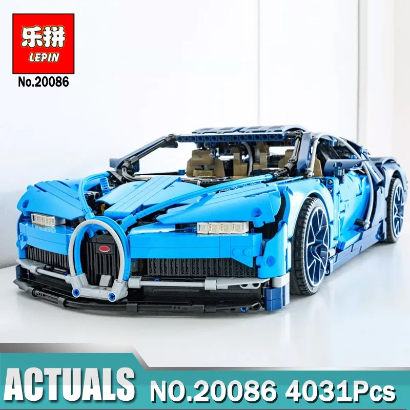 

DHL Technic Bugatti Supercar Racing Blue Chiron Building Blocks Bricks Toy Compatible Legoings 42083 Children Car Gift