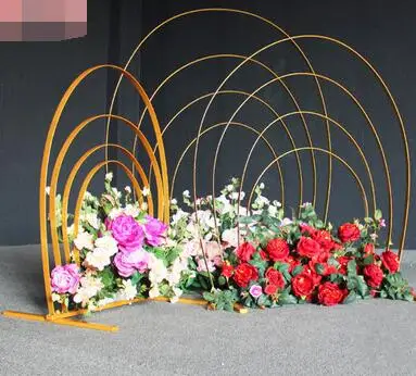 Wedding props five rings to put on shelves rainbow road lead T stage stage layout tieyi road lead wedding supplies.
