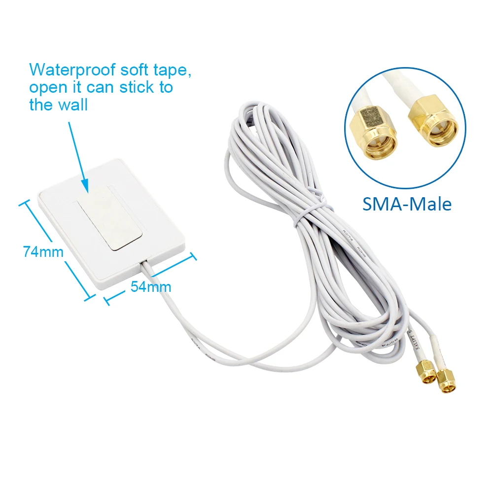 4g modem antenna   lte antenna 4G External Pannel Antenna with SMA male and 3m cable for Huawei 3G 4G LTE Router Modem