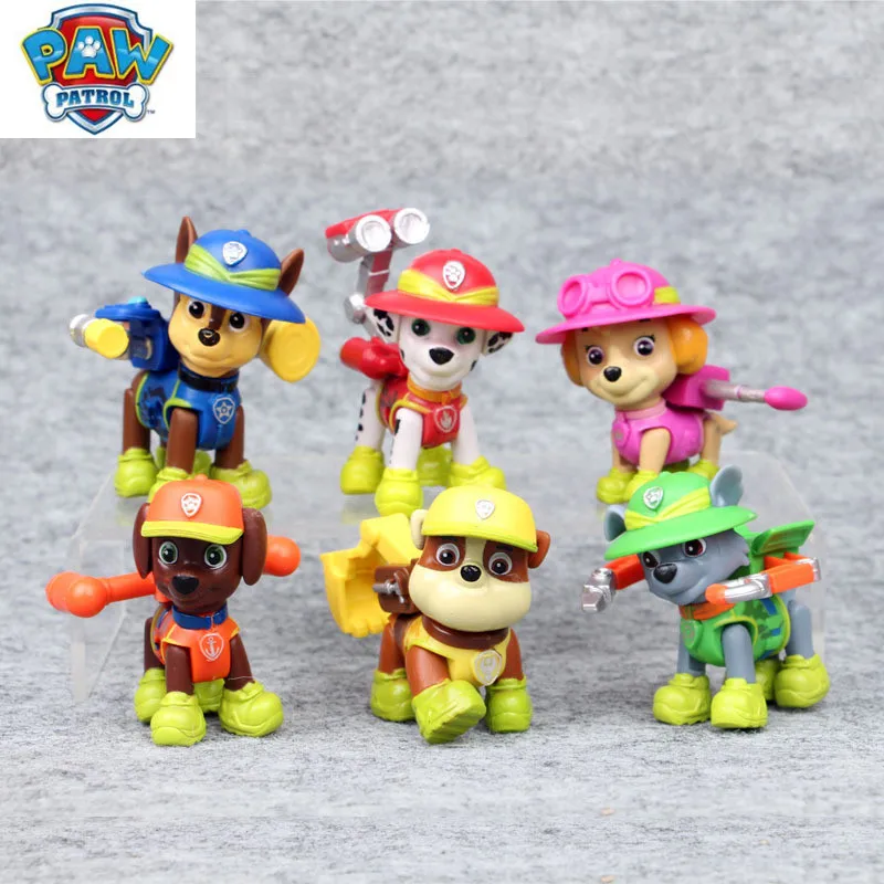 New Paw patrol puppy patrol dog Toy 6/set Action Figures Patrulla Canina juguetes Model Toy For Children Best Gifts