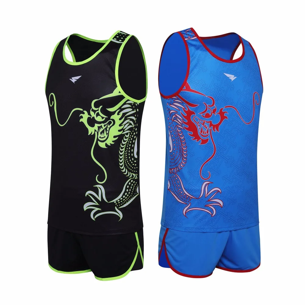 

2019 New Men Personality Running suit Track suit Running Track and field Comprehensive sports competition uniform 100% polyester