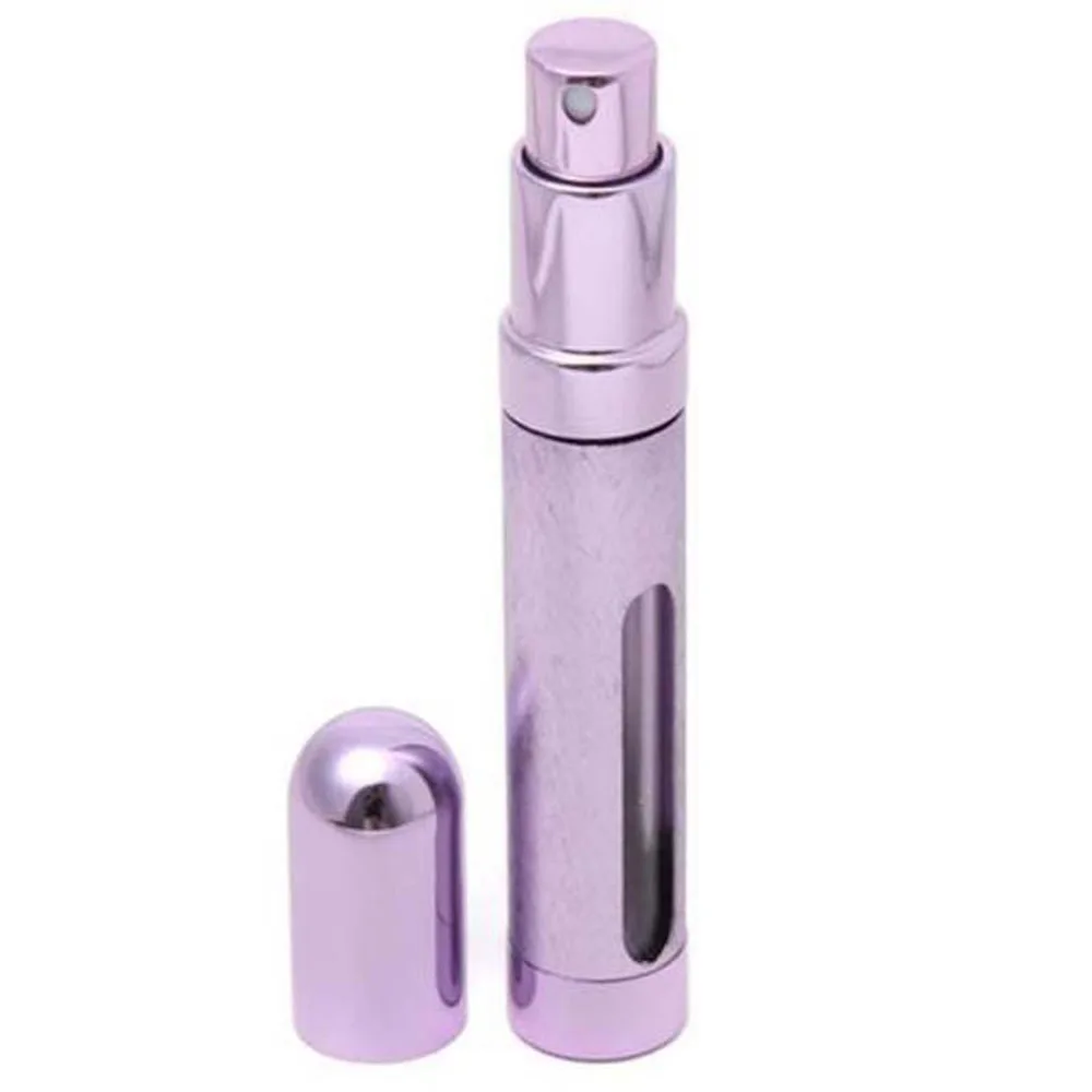 12ML Portable Mini Travel Perfume Bottle Atomizer Refillable Empty Spray Bottle for Women& Men Spray Scent Aftershave - Цвет: purple