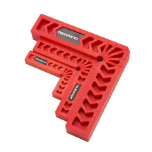 DURATEC — Équerre en plastique avec pinces de clampage, angle de 90º, outil de menuiserie, travail du bois, très robuste, taille 3-4-6-8