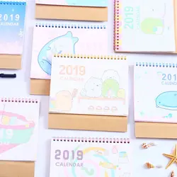 Милый мультфильм Sumikko Gurashi КИТ стоя 2019 настольный календарь, чтобы сделать список ежедневник книга японский канцелярские