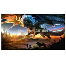 DIT 5D von diamant-mosaik handarbeit tier kreuzstich kristall quadratmeter diamant-sets unfinish dekorative Diamant stickerei drachen