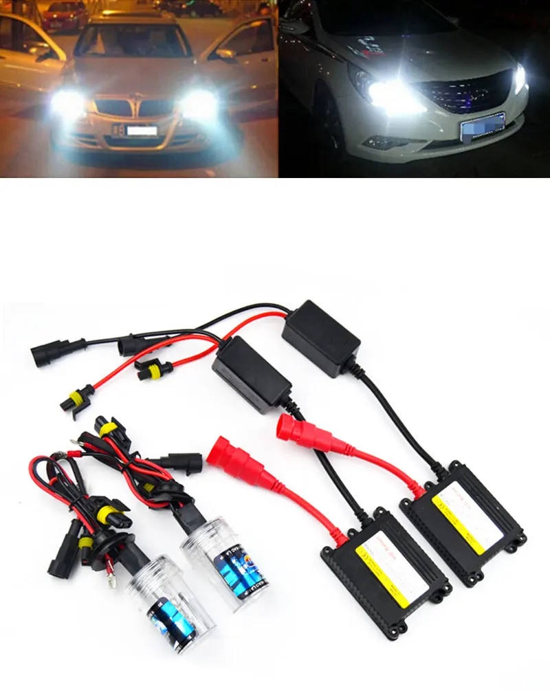 Xplus 55W35W HID Xenon комплект Тонкий Балласт H1 H3 H4 H8 H7 H11 9005 9006 880/1 теплый белый ксеноновая лампа желтый синий для автомобильных фар