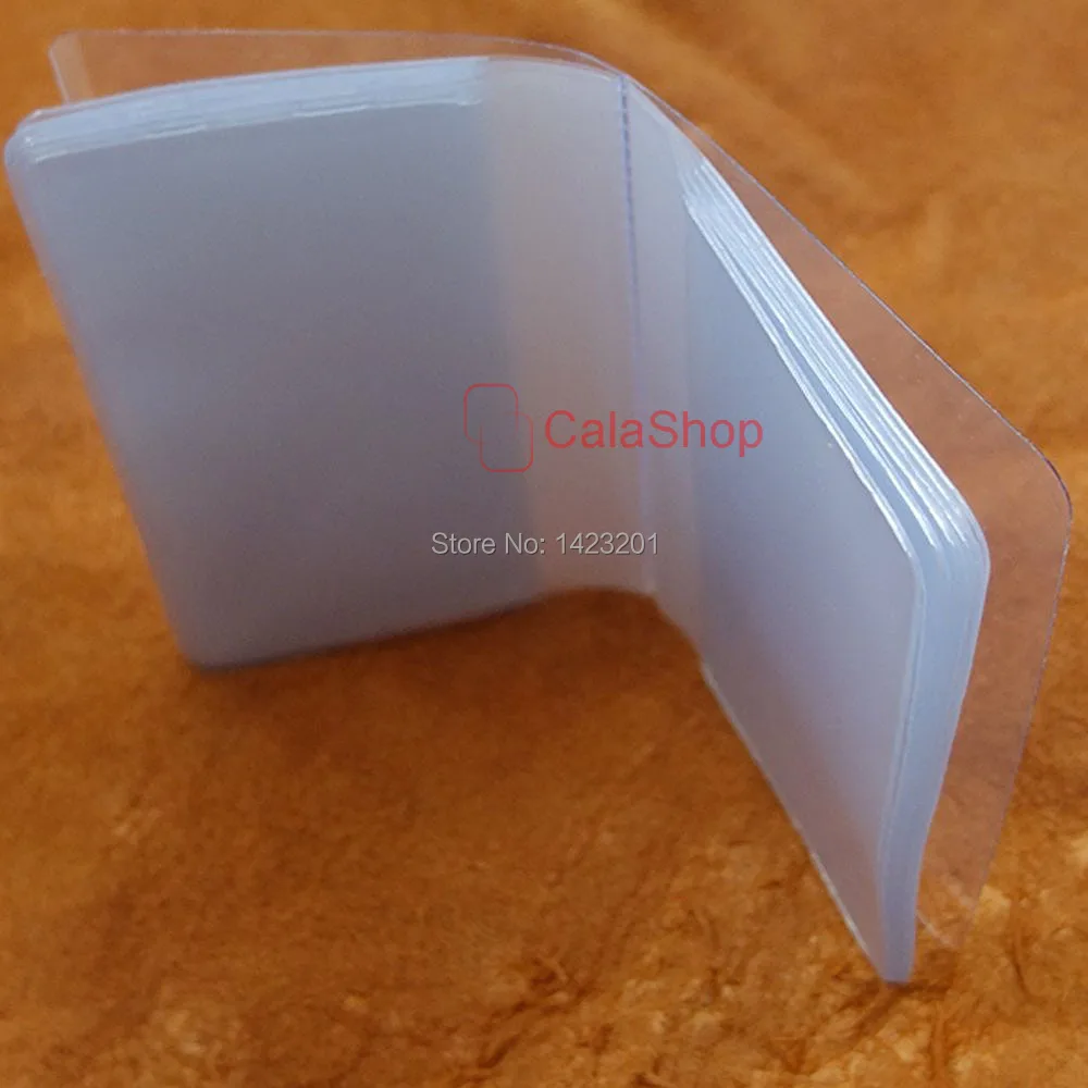 20 Pcs / Lot Plastic Replacement Wallet insert Billfold Inserts for Credit ID Card Badge Picture ...