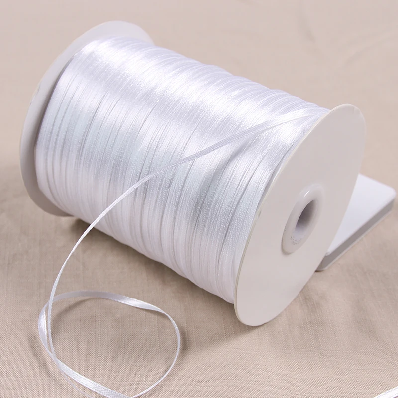 

20 Meters\lot 3 mm Width Satin Ribbon 34 Colors Polyester Silk Fabric Webbing Ribbons For DIY Gift Wrapping Wedding Decoration