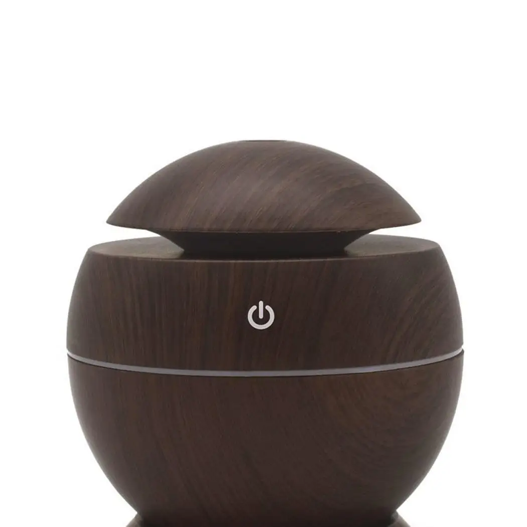 

Wood Grain Humidifier Portable Mini Round USB Aroma Essential Oil Diffuser Ultrasonic Mist Air Purifier For Home Office Car