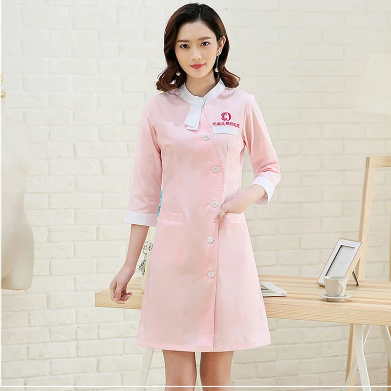 

uniformes hospital nursing scrubs medical clothing lab coat/doctor nurse overalls Medical/women work wear dress