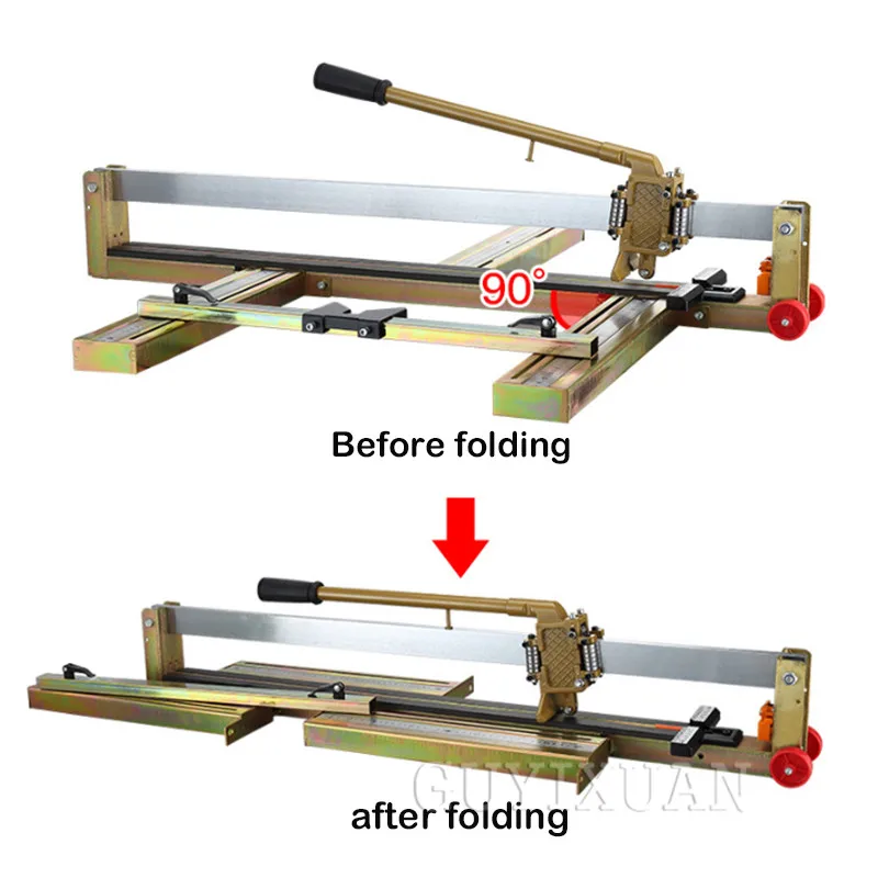 Плиточный нож для резки напольной плитки, станок для резки плитки, высокоточный ручной станок для резки плитки 800 мм [Тип 800]