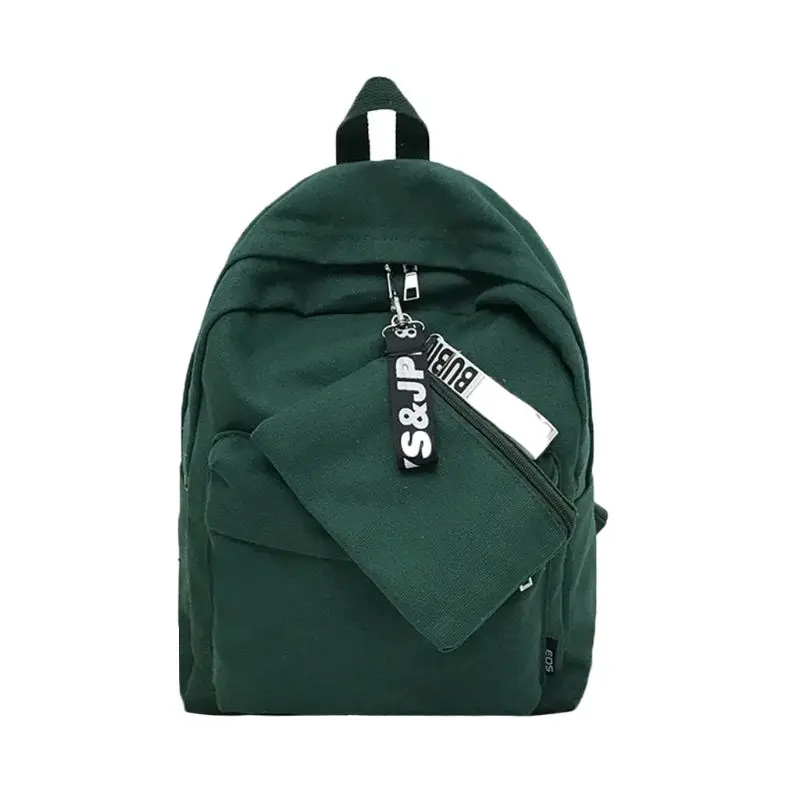 

Moon Wood High Quality Canvas Printed Heart Yellow Backpack Korean Style Students Travel Bag Girls School Bag Laptop Backpack