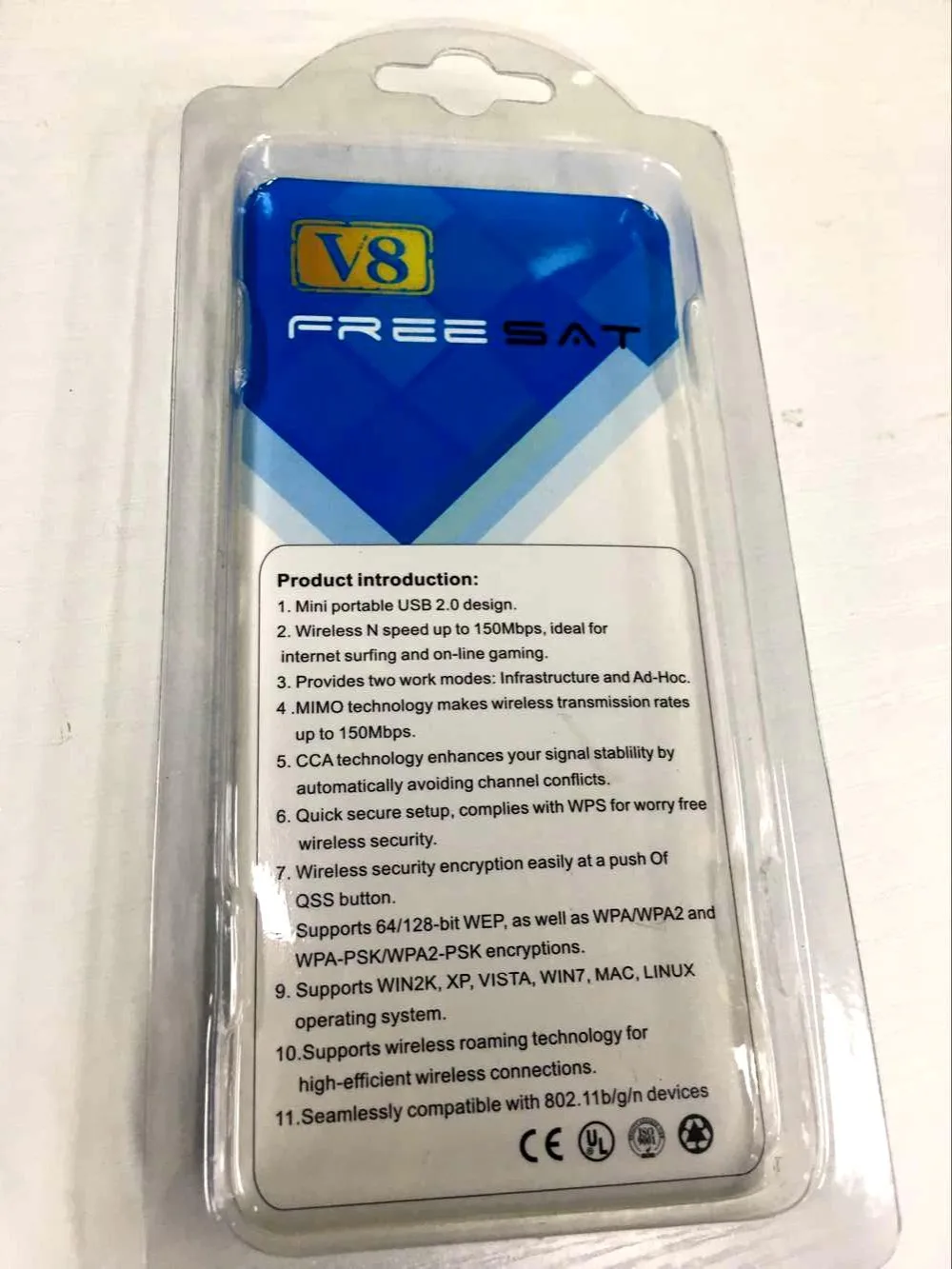 USB Wi-Fi Беспроводной с антенной сетевой адаптер для ТВ Box спутниковый ресивер Freesat V7 HD/Freesat V8 Супер набор топ ТВ поле рецепторов