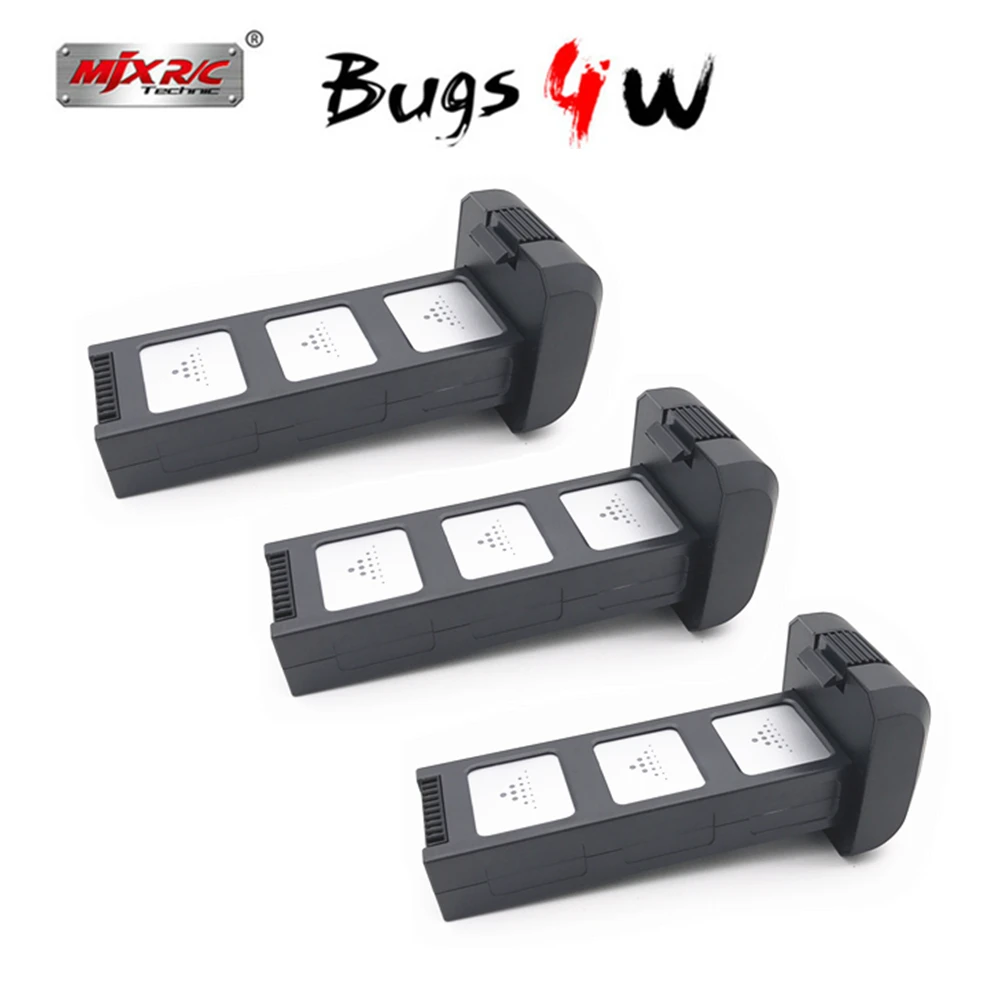 Оригинальные Mjx Bugs 4W B4W части 7,6 v 3400 Mah Li-po батарея для Mjx B4W аксессуары бесщеточный Gps Rc Дрон запасные части батареи - Цвет: 3PCS B4W