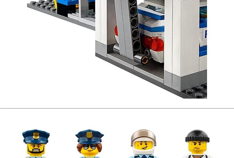 Bela 10424 City Police Station Motorbike Helicopter Model Building Kits Compatible With lego 60047 Blocks Educational Toys Bole (9)