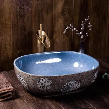

Ceramic Art Basin Sink Counter Top Wash Basin Bathroom Sinks vanities bathroom oval porcelain ceramic wash basin bathroom sink