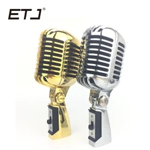 Бренд etj высокое качество 55SH II металлический караоке микрофон ретро микрофон