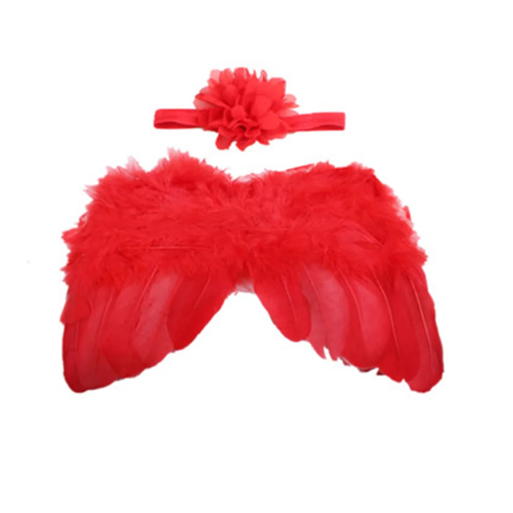 Newborn Photography Accessories Angel Wing Baby Photo Props Handmade Costumes For Infants Fotografia Crochet Costumes For Baby