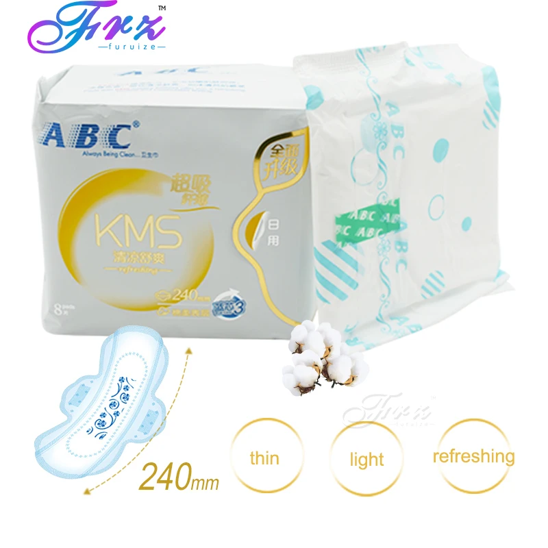ABC Sanitary Napkin Menstrual pads Feminine Hygiene product Women Health Daily use 240MM