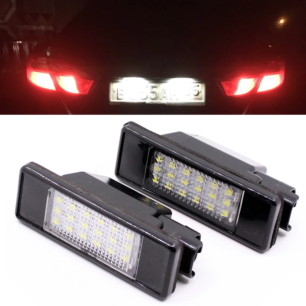 2 шт. 18SMD светодиодный светильник номерного знака для PEUGEOT 307 5D хэтчбек 407 508 4D седан CITROEN C2