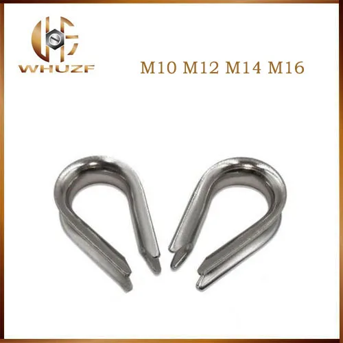 

M10 M12 M14 M16 304 Stainless Steel Wire Rope Clamp Thimble Triangle Ring WireRope Cable