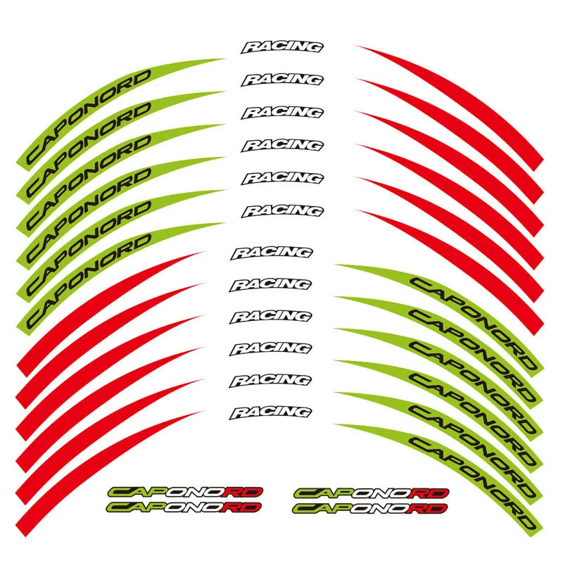 Новая высококачественная 12 шт подходит мотоциклетная наклейка для колес полоса светоотражающий обод для Aprilia CAPONORD