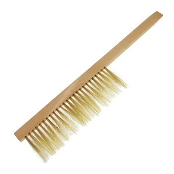 

DLKKLB 1 Pc Beekeeping Tools Hive Clean Brush Bee Sweep Brush Yellow Wood Pig's Bristles For Cleaning Bees Apicultura