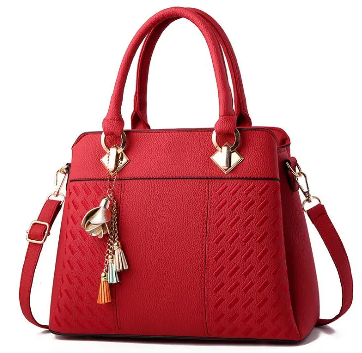 

Ragcci brand women hardware ornaments solid totes handbag high quality lady party purse casual crossbody messenger shoulder bags