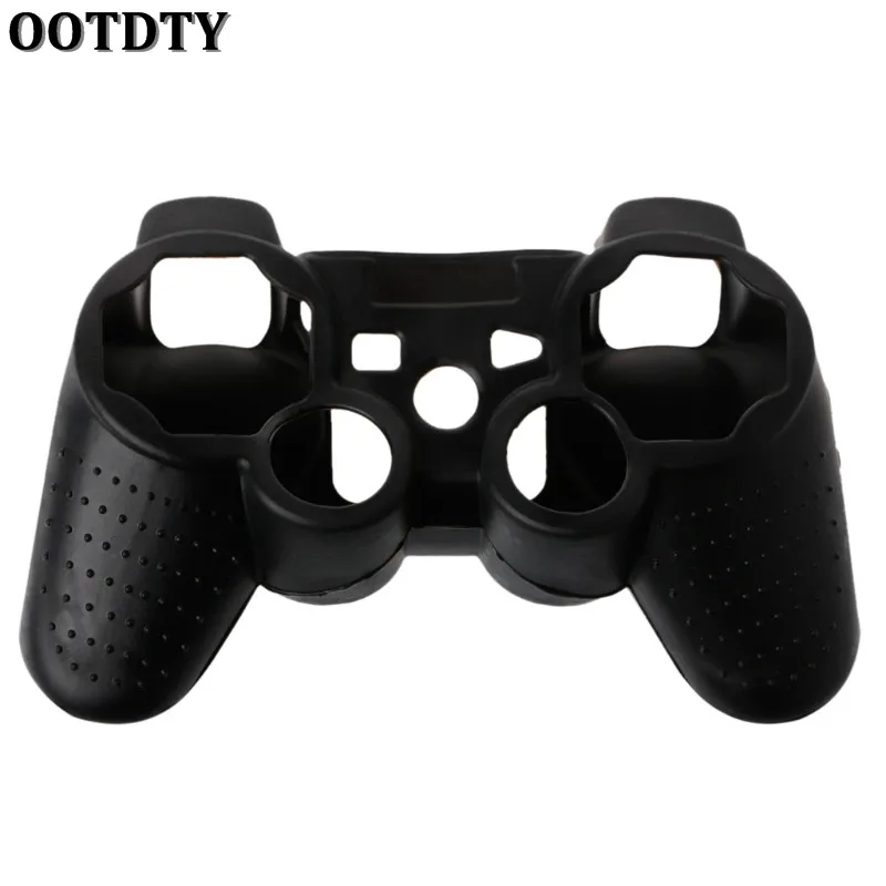 For Sony Playstation 3 Controller Silicone Case Protective Skin Cover Wrap Case for PS3 Controller Joystick Gel Rubber for PS3 - Цвет: Черный