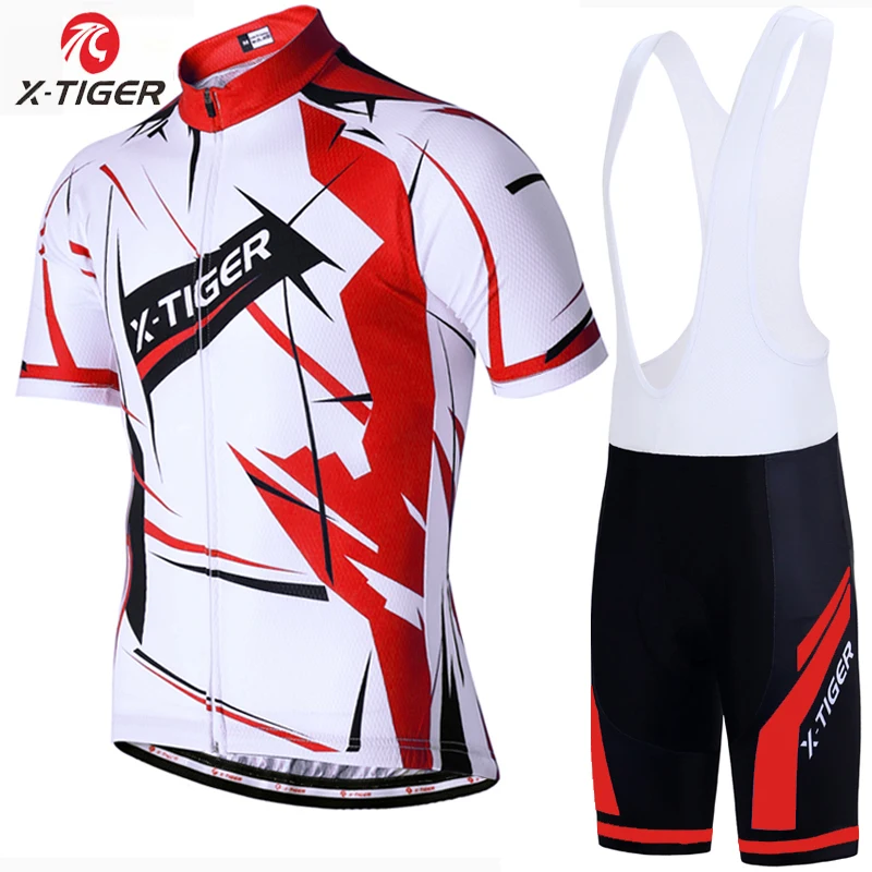 X-Tiger Pro Набор Джерси для велоспорта летняя одежда для велоспорта Майо Ropa Ciclismo Одежда для гонок и велоспорта комплект одежды для горного велосипеда - Цвет: Bib Cycling set