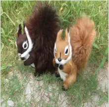 WYZHY Simulation of large squirrel garden home decoration photography props 19x19cm