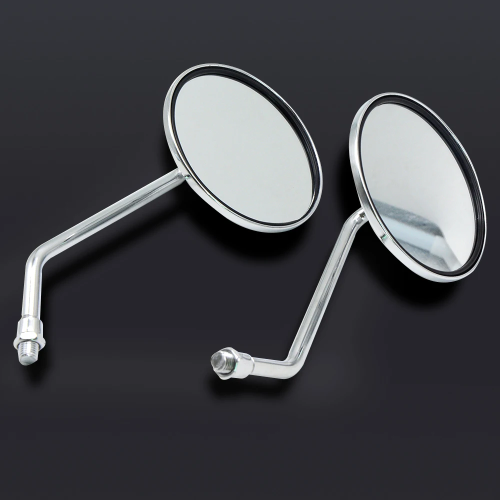

Univeral 8-10mm CNC Aluminum chorme Motorcycle Back View Mirror Electric Bicycle Rearview Mirrors Side Mirror for yamaha honda