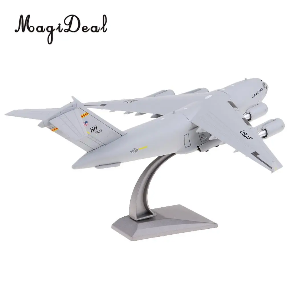 1:200 C-17 Transport Plane American Diecast Military Aeroplane Collection Art Crafts with Display Stand