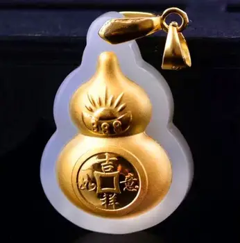 

3D gold inlay and Tianyu gourd pendant h2#
