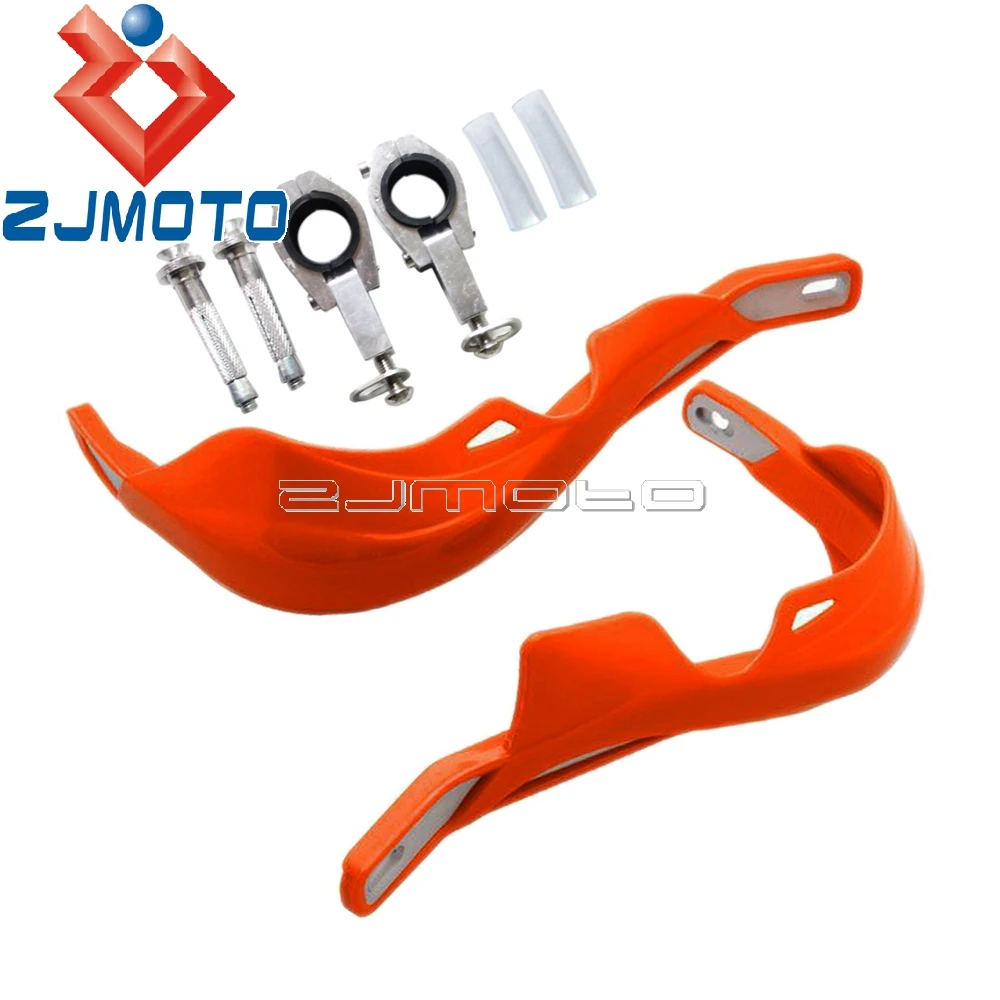 Off Road Dirtbike MX 1 1/8" Handlebar Orange Handguards 28mm Fat Bar