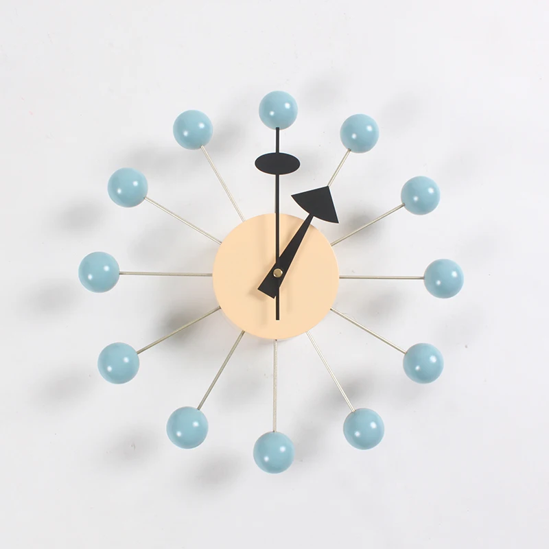 Новые модные часы популярные дизайнерские красивые современные роскошные домашние декоративные поделки деревянные шары настенные часы конфеты простые часы