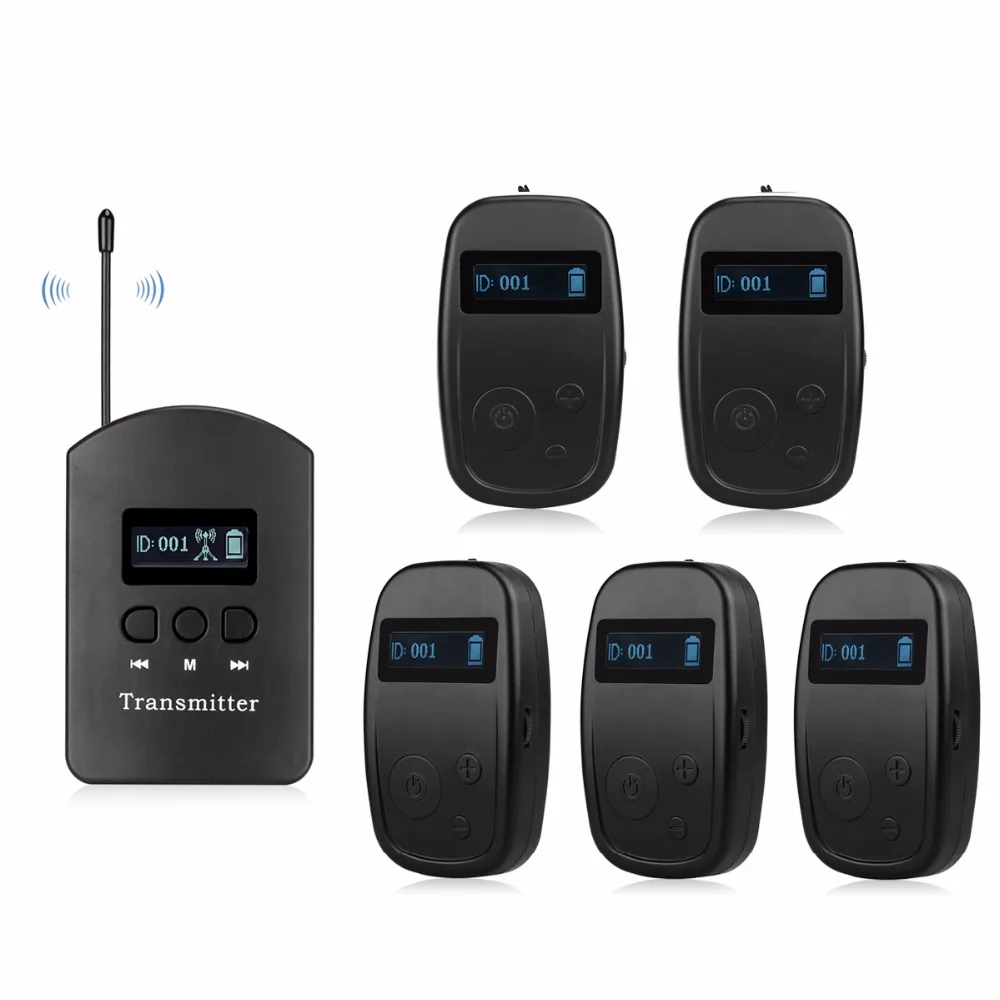 

Retekess TT104 UHF Professional Wireless Tour Guide System For Church Listening Teaching Traveling Conference Interpretation