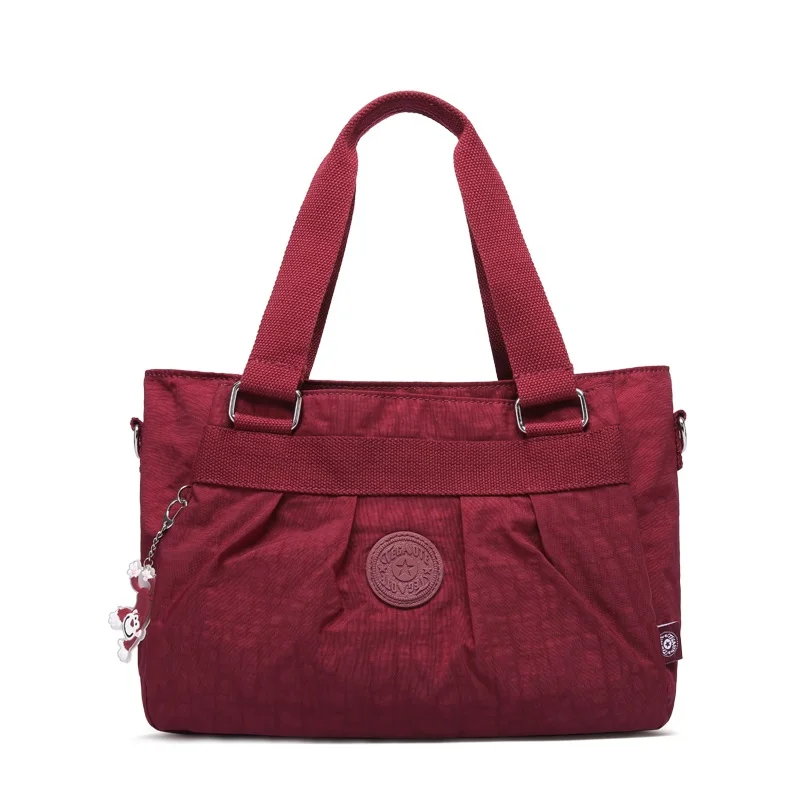 TEGAOTE сумка женская сумка на плечо для дам дизайнерская нейлоновая сумка-мессенджер женская сумка через плечо для покупок водонепроницаемая сумка-тоут - Цвет: Burgundy