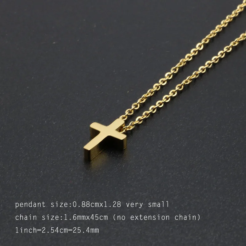 Fashion Cross Pendant Religious Necklace Short Choker Necklace For Men Women Titanium 45cm Chain Catholic Jewelry Free Shipping4