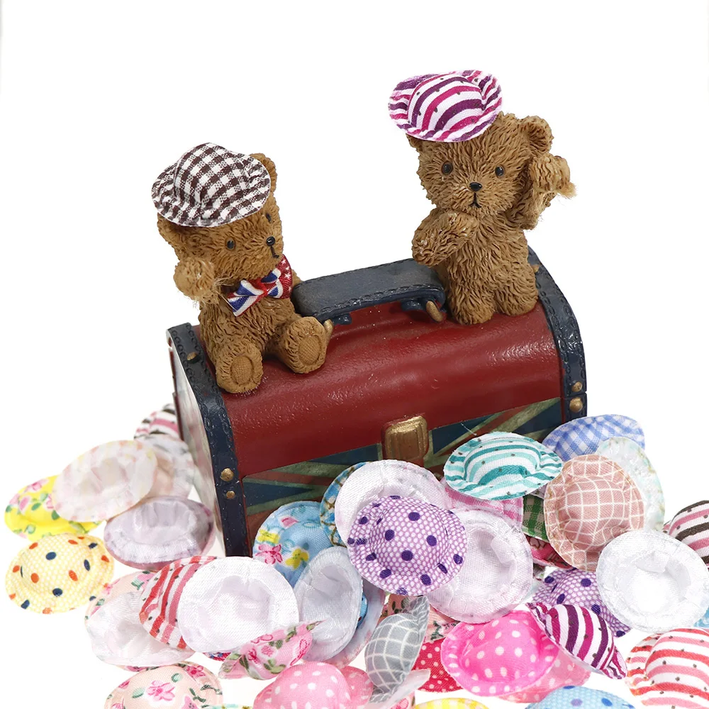 100 шт смешанные стили красочные рождественские игрушки куклы шляпа шары Флокирование шар шерсть шары для DIY головные уборы гирлянда домашний декор 27 мм